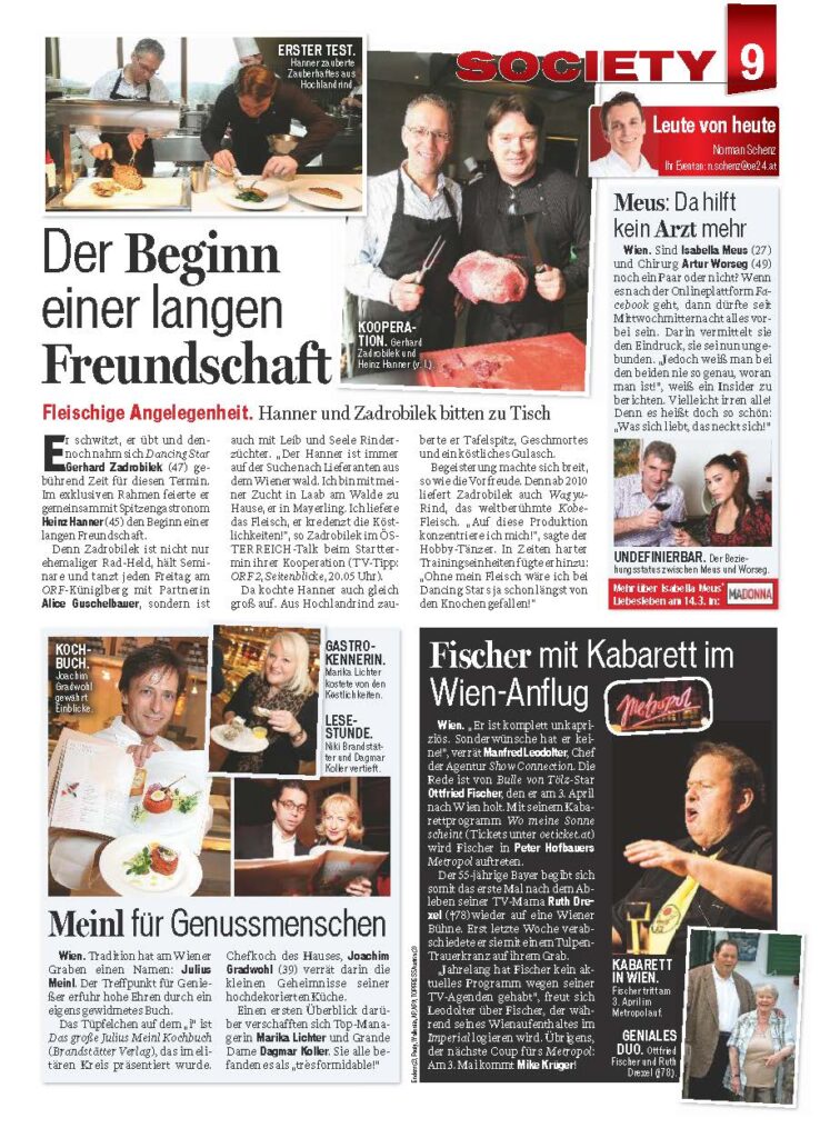 Kobe Beef Austria - Presse